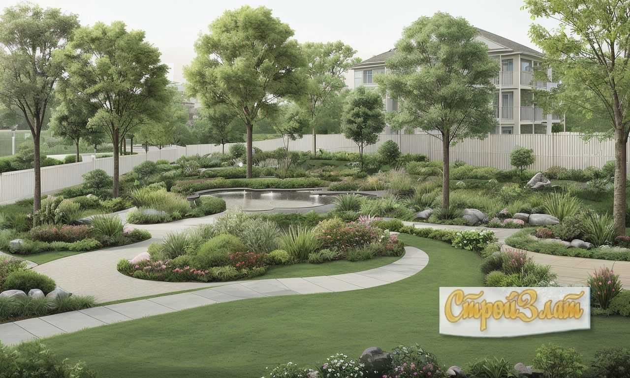 Подготовка газона для декоративного оформления участка с ухоженной зеленой травой