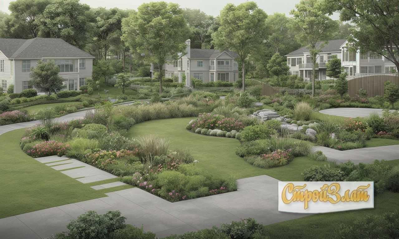 Гармоничная интеграция малых форм в сад для создания стильной композиции