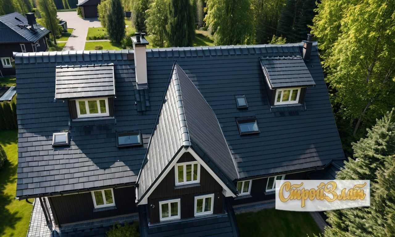 Профессиональный монтаж гидроизоляции на скатной крыше с черепицей