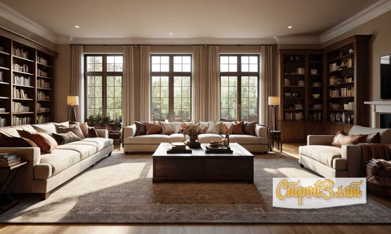 Мебель для гостиной с уникальными декоративными панелями для стильного интерьера