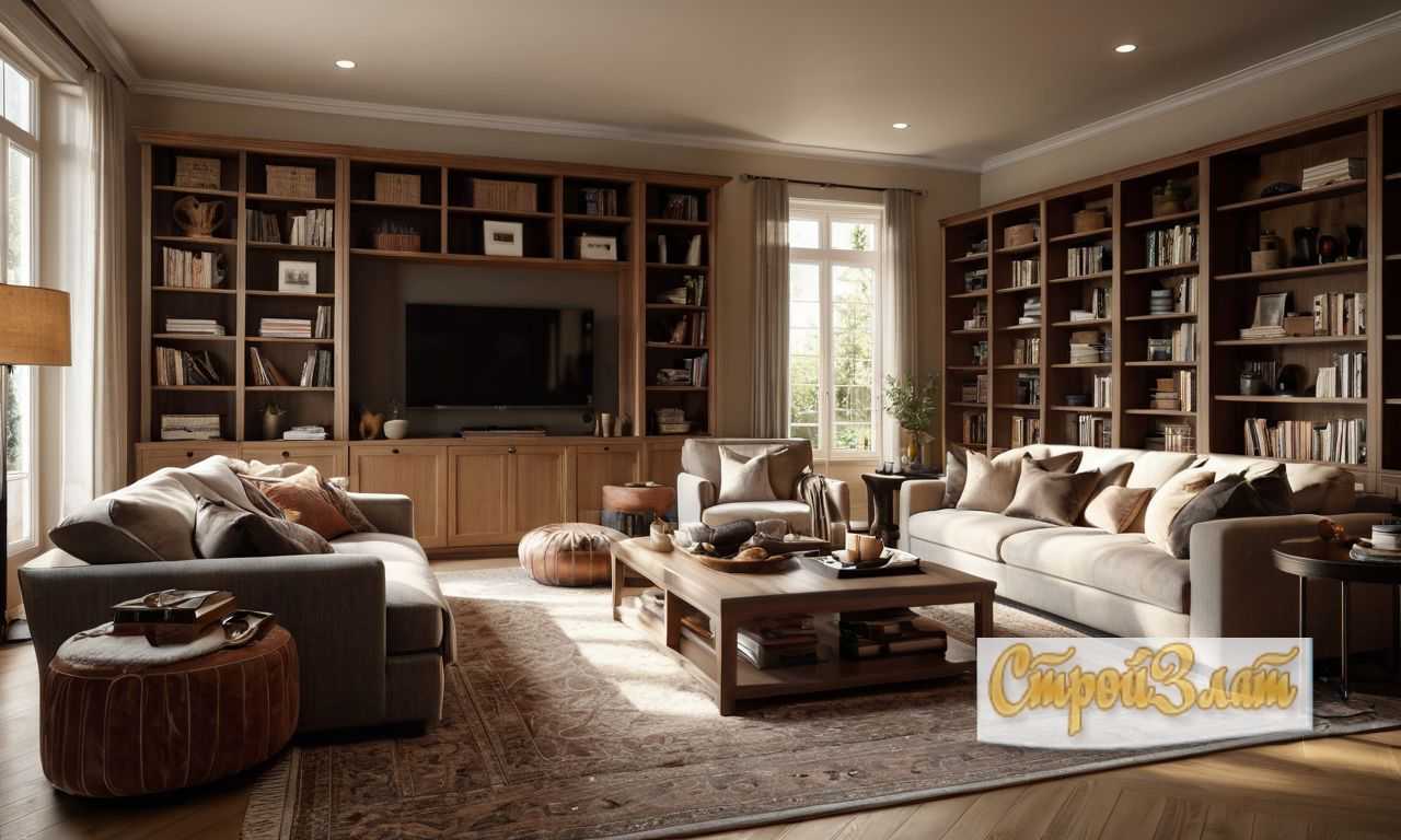 Материалы и цвета для низких шкафов