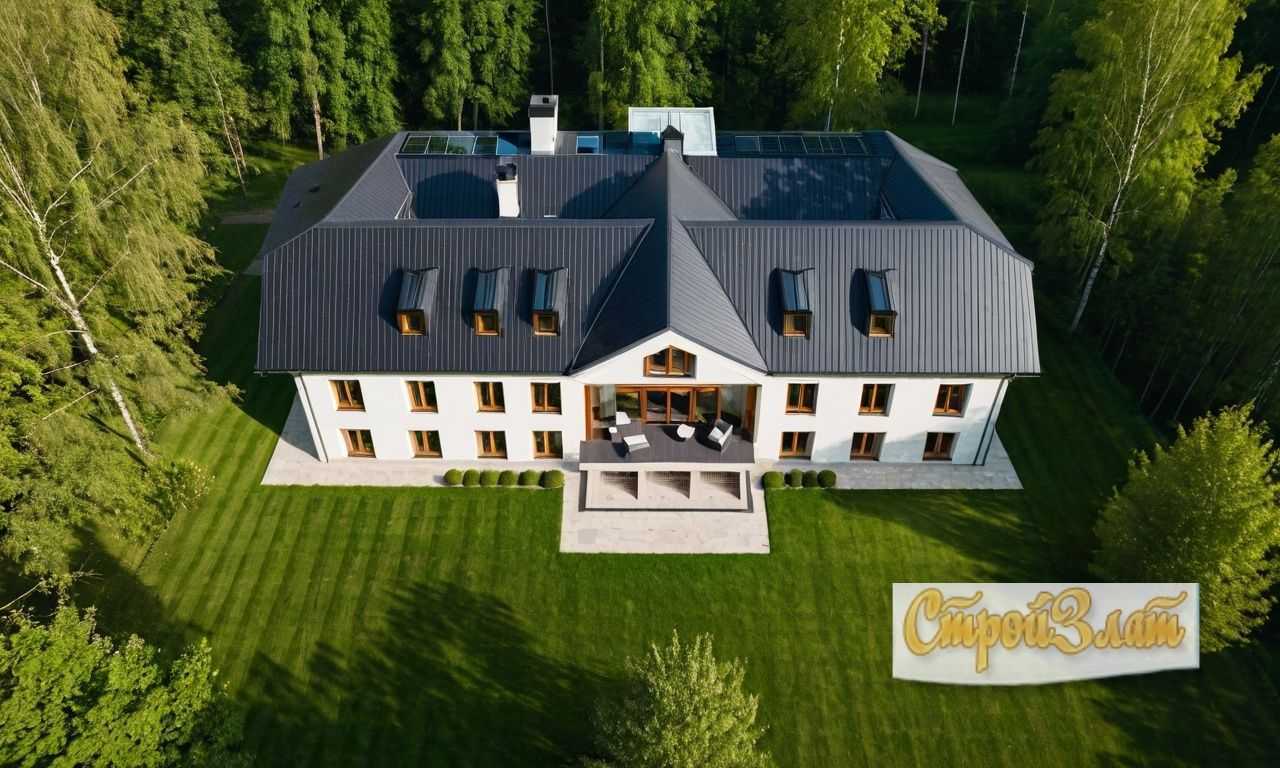 Монтаж молниезащиты на крышах с мансардой и дренажем для безопасности дома