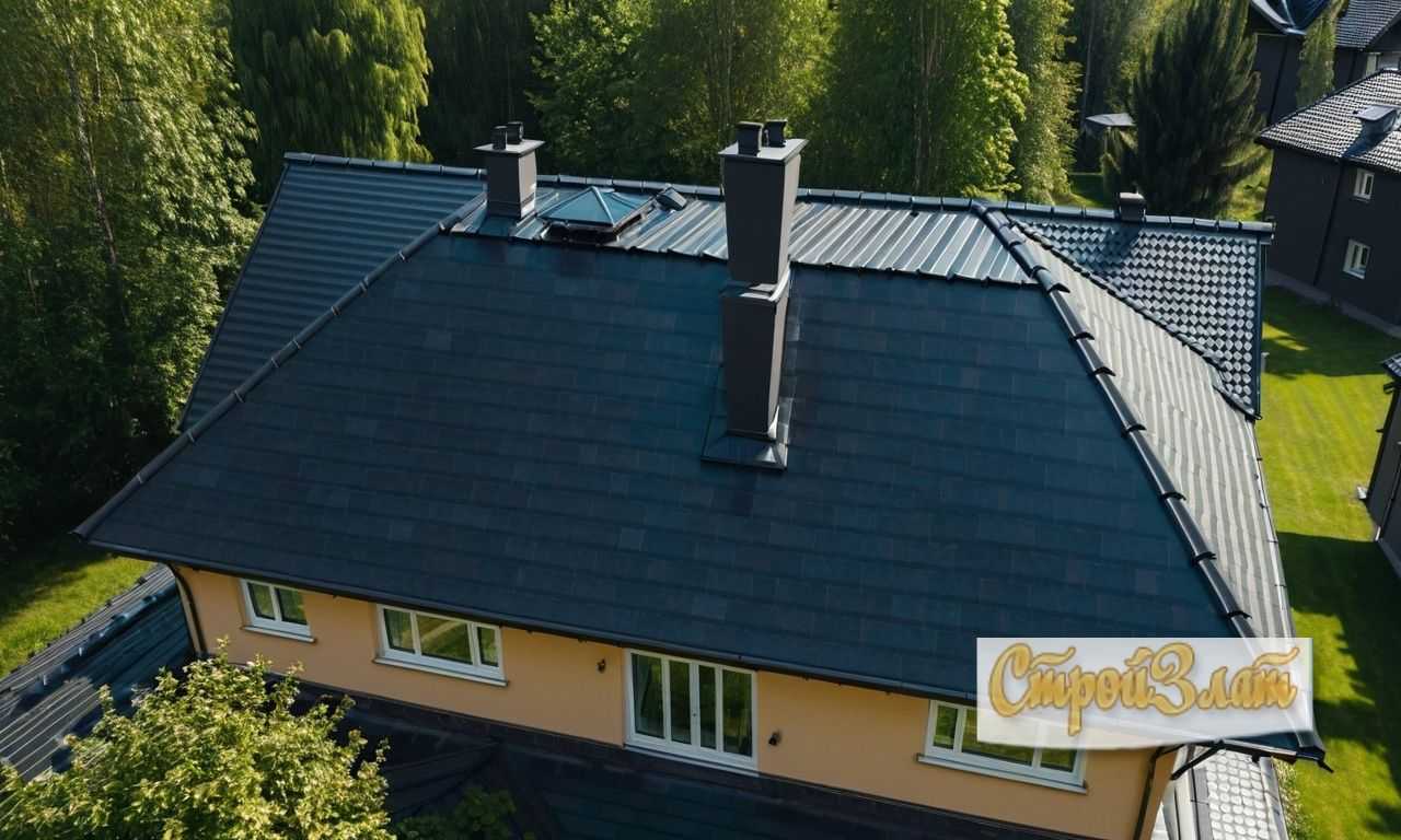 Металлочерепица: стиль и элегантность