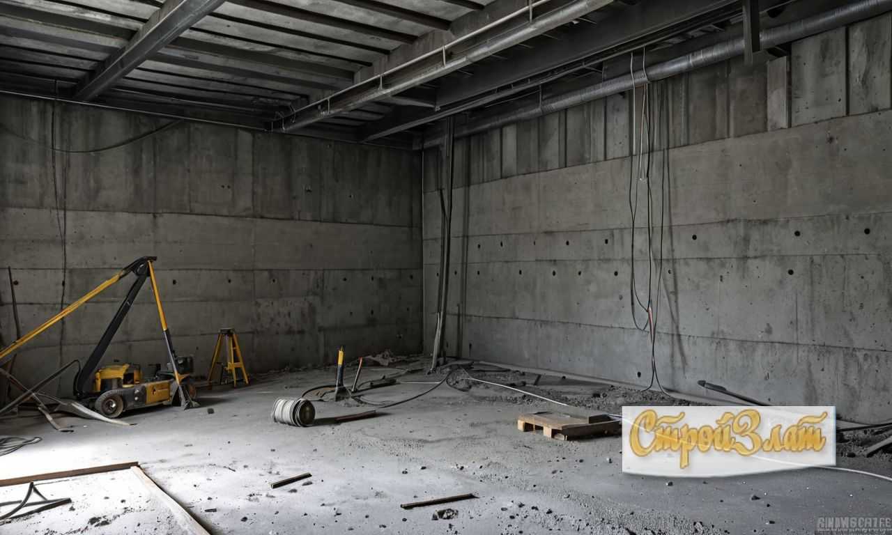 4. Прокладка трассы без учета будущей отделки