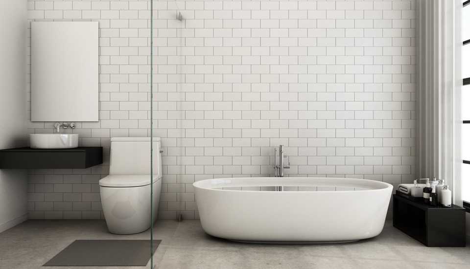 Как сделать отделку ванной комнаты в стиле минимализма